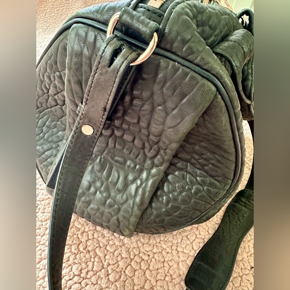 Alexander Wang Rocco Duffle Bag Purse Black Rose Gold - Picture 8 of 11